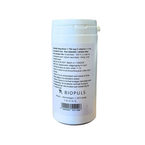 C-vitamin - Natrium Askorbat pulver 250g