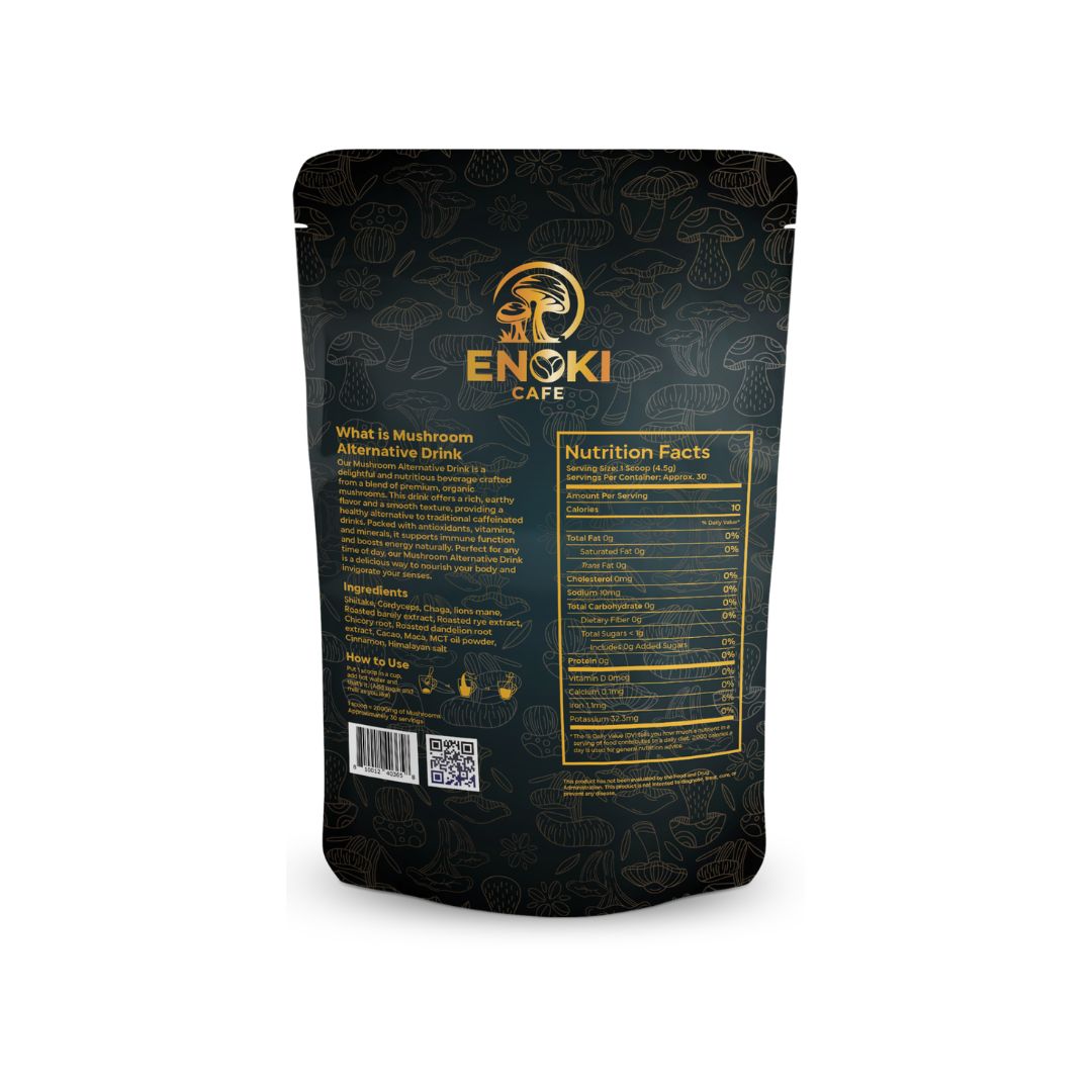 Enoki Cafe Soppkaffe - svart - Koffeinfri