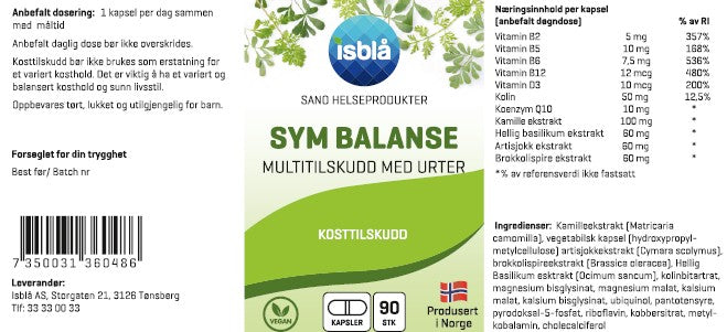 Sym Balanse 90 veg kaps.