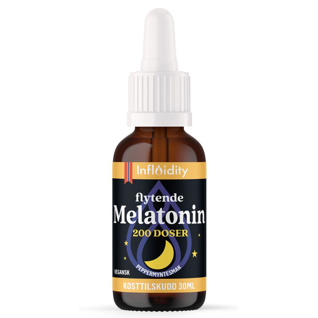 Flytende Melatonin 200 doser, 30 ml, peppermyntesmak