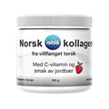 Norsk kollagenpulver med vitamin C og smak av jordbær fra Isblå