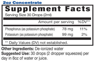 Flytende kosttilskudd med fosfor – Eidon Ionic Minerals 60 ml, vegansk og uten tilsetningsstoffer