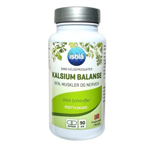 Kosttilskudd Kalsium BALANSE fra Sano Helseprodukter i Isblå_nyhet