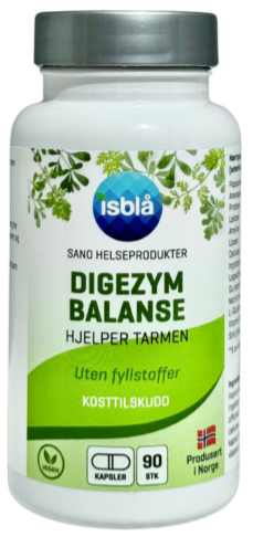 Digezym Balanse 90 veganske kapsler — enzym- og urteblanding for fordøyelseskomfort
