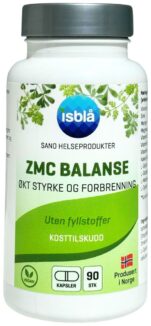 ZMC Balanse 90 veg-kapsler — ZMC tilskudd med sink, magnesium, mangan og vitamin C for muskelstyrke, energi og cellefunksjon