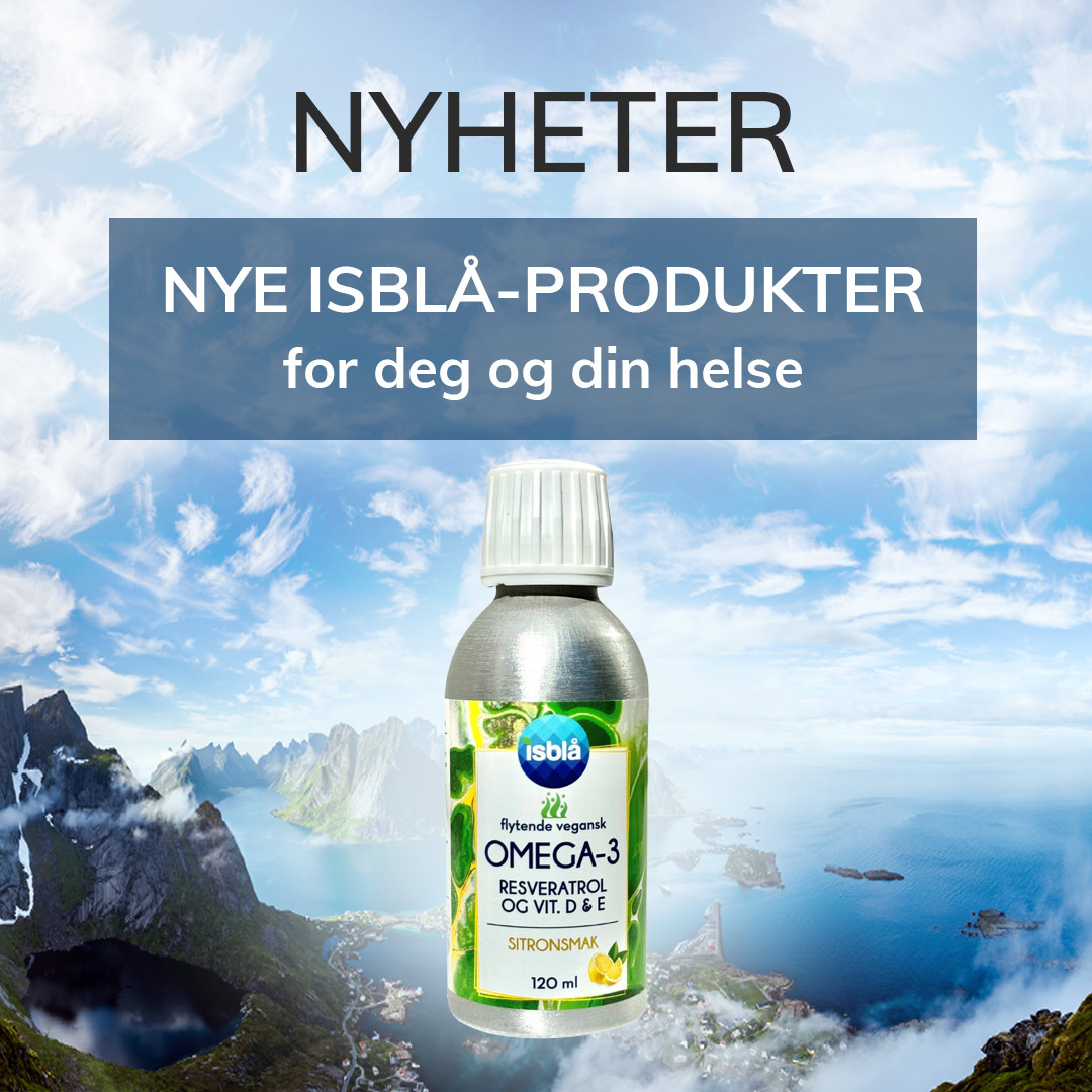 Vegansk omega 3 med gurkemeie og resveratrol fra Isblå helsekost