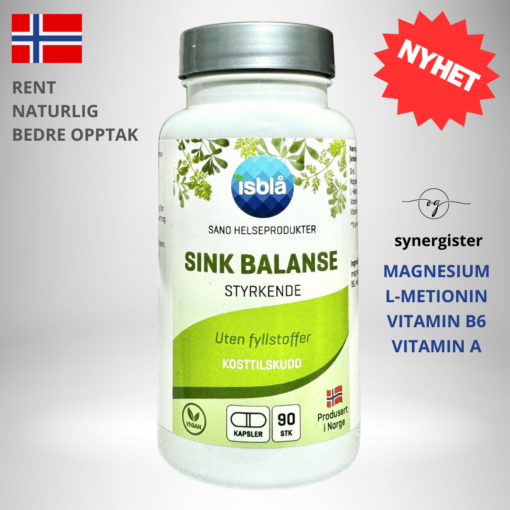 Sink Balanse Isblå Sano Helseprodukter 90 veg-kaps