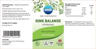 Sink Balanse Isblå Sano Helseprodukter 90 veg-kaps