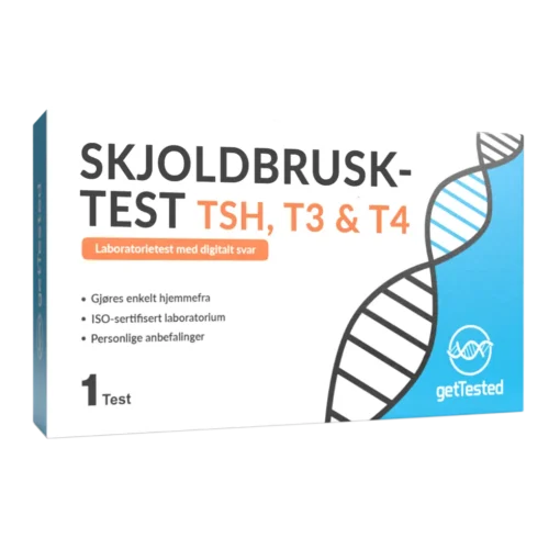 GT Skjoldbrusk test TSH, fT3 og fT4